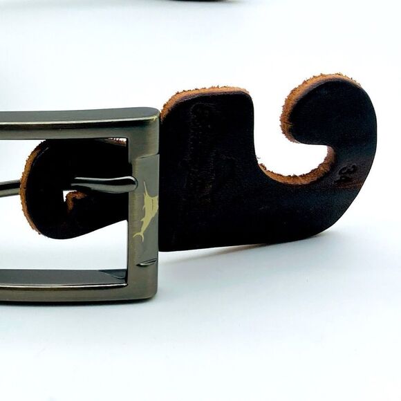 COPY - NWT Tommy Bahama Men’s Genuine Italian Leather Belt Size 34 Made in Italy - Picture 7 of 10